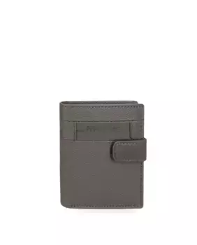 Серый мужской кошелек-флажок с застежкой-кнопкой Pepe Jeans, серый
