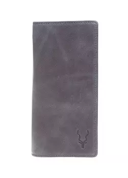 Серый мужской кожаный кошелек Carrera