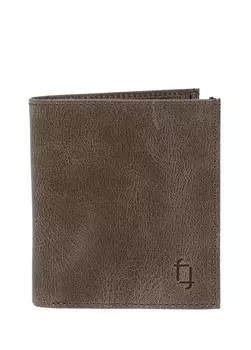 Серый мужской кожаный кошелек Fabrika