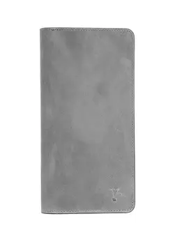 Серый мужской кожаный кошелек Fabrika
