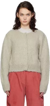 Серый новый бабушкин кардиган AMOMENTO