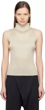 Серый Новый Цветной Базовый 4 Майка PLEATS PLEASE ISSEY MIYAKE