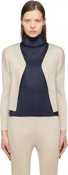 Серый Новый Цветной Базовый Кардиган 4 PLEATS PLEASE ISSEY MIYAKE