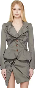 Серый пьяный пиджак, сшитый на заказ Vivienne Westwood