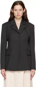 Серый пиджак и жилет болеро LVIR