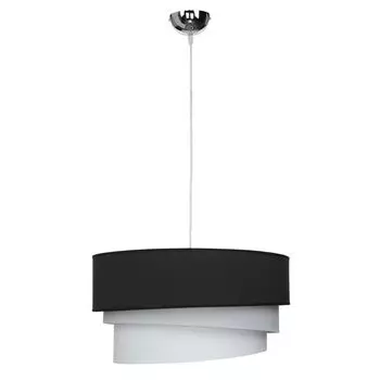 Серый подвесной светильник круглый 45см Современный тканевый абажур в великолепном дизайне Светильник для гостиной и спальни Licht-Erlebnisse