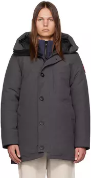 Серый пуховик Canada Goose Chateau
