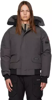 Серый пуховик Canada Goose Chilliwack