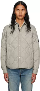 Серый пуховик Dane rag & bone