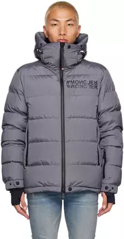 Серый пуховик Isorno Moncler Grenoble