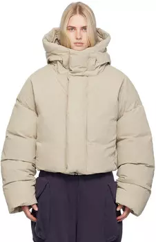 Серый пуховик MML с капюшоном Entire Studios