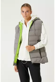 Серый пуховик N-tech Network, серый