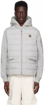 Серый пуховый жилет Gallienne Moncler