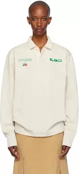 Серый регбийный поло с длинным рукавом Kijun