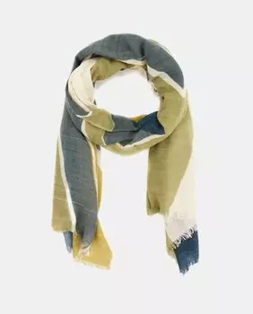 Серый шерстяной шарф с абстрактным принтом Abbacino, серый