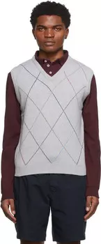 Серый шерстяной жилет Noah