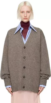 Серый Шетландский кардиган Maison Margiela