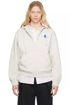 Серый Sig, TRS Tag 01 Толстовка с капюшоном на молнии ADER error