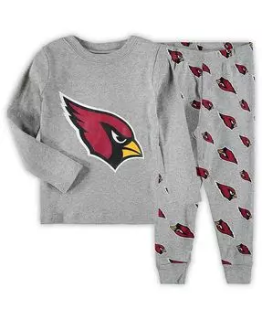 Серый спальный комплект Arizona Cardinals для новорожденных Outerstuff, серый
