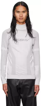 Серый спортивный топ с длинными рукавами MISBHV