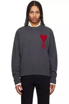 Серый свитер Ami de Coeur AMI Paris