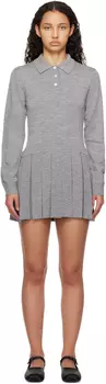 Серый свитер Hague мини-платье Sandy Liang