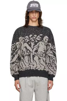 Серый свитер «Хроники любви» Carne Bollente