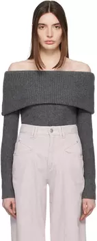 Серый свитер из баяна Isabel Marant
