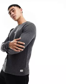 Серый свитер Jack & Jones – Essentials – с круглым вырезом