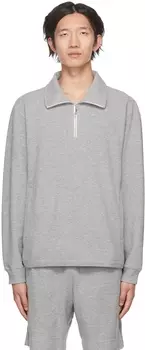 Серый свитер на молнии Allons Theory