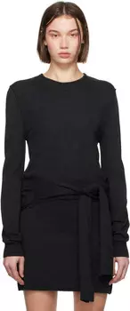 Серый свитер с эффектом trompe l'il LEMAIRE