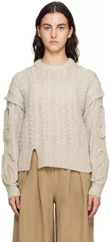 Серый свитер с косичной оплеткой The Garment Canada