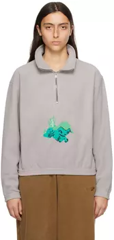 Серый свитер с пони We11done