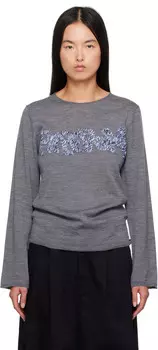 Серый свитер «Свобода» Comme des Garcons Shirt