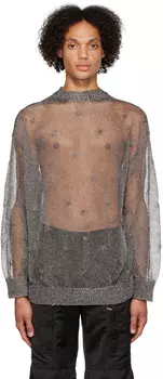 Серый свитер \Яхт-клуб будущего\"" C2H4