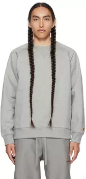 Серый свитшот Carhartt Work In Progress Chase