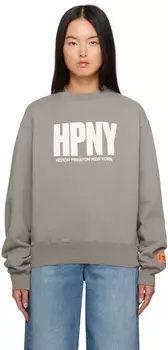 Серый свитшот HPNY Heron Preston
