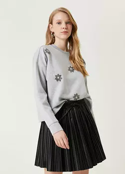 Серый свитшот с камнями Beymen
