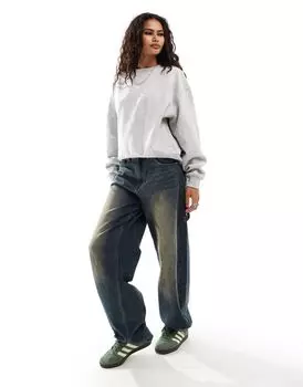 Серый свитшот Weekday Essence Standard