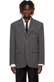 Серый свободный блейзер We11done