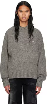 Серый толстый свитер We11done