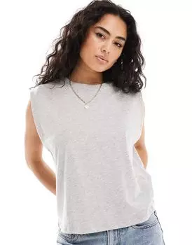 Серый топ без рукавов Vero Moda