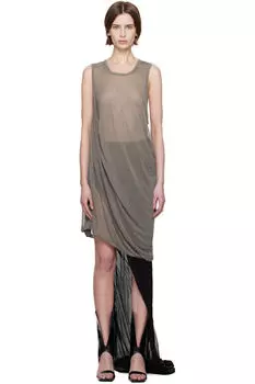 Серый топ с надписью Hollywood Anthem Rick Owens
