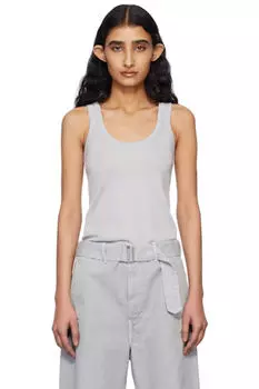 Серый топ в рубчик LEMAIRE