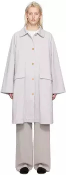 Серый тренч Garth The Row, светло-серый