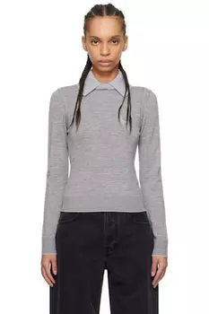 Серый трикотажный поло «The Tricot» JACQUEMUS