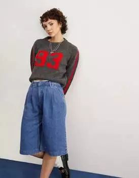 Серый университетский свитер ASOS