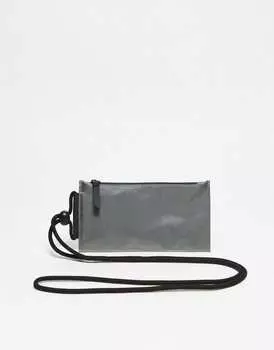 Серый водостойкий кошелек-кошелек ASOS Design