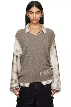 Серый вязаный жилет «ERL»