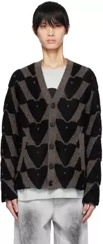 Серый жаккардовый кардиган A PERSONAL NOTE 73